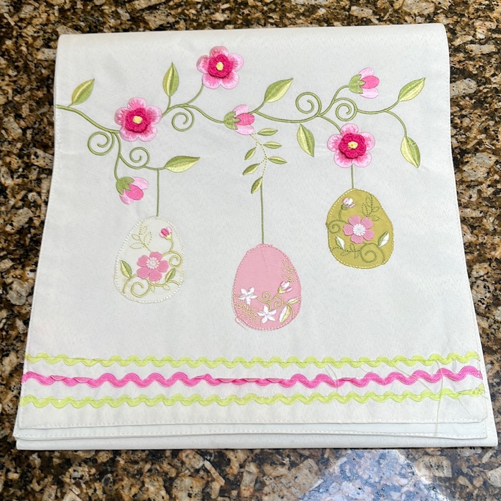 Inspired Treasures Unique and Stunning Embroidered Easter Table Runner